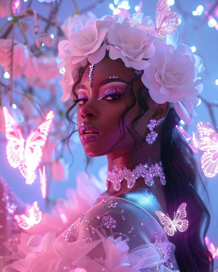 Déesse éthérée, portrait 4K